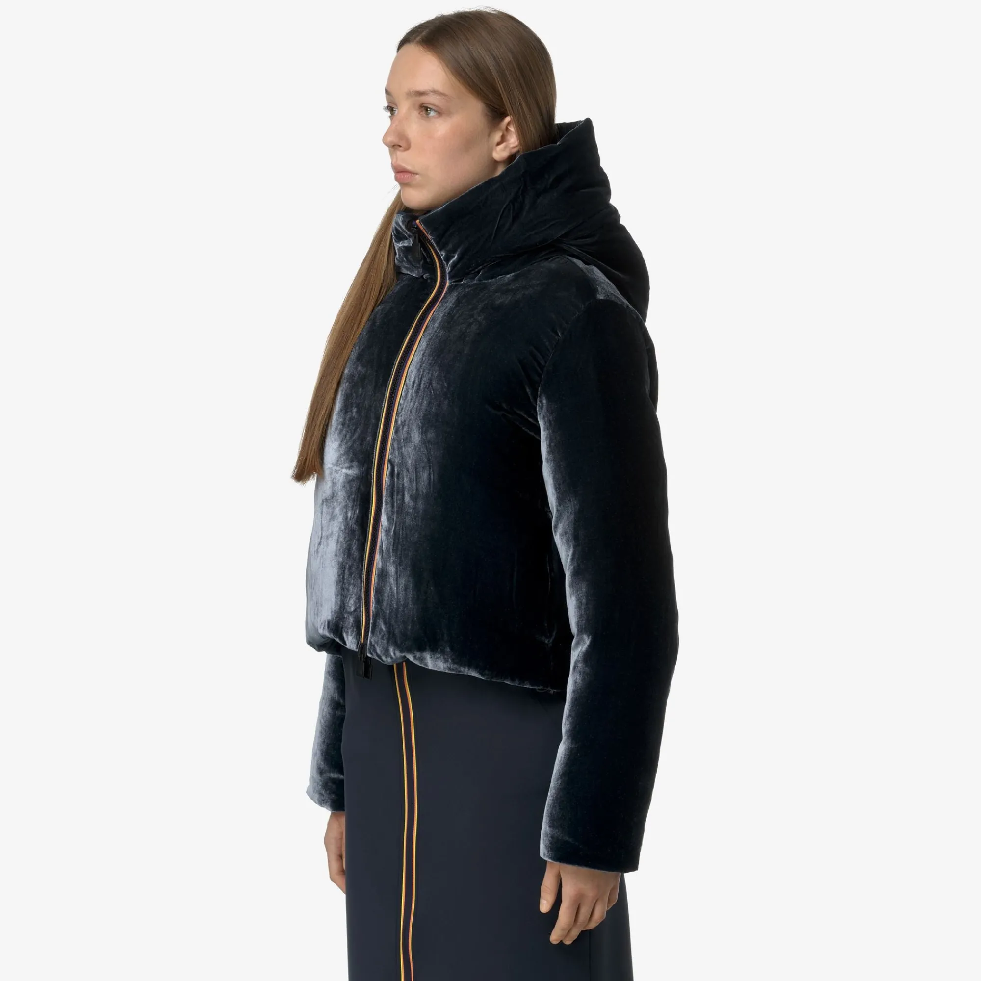 Donna K-Way Giacche Corte^BRIEN VELVET THERMO REVERSIBLE