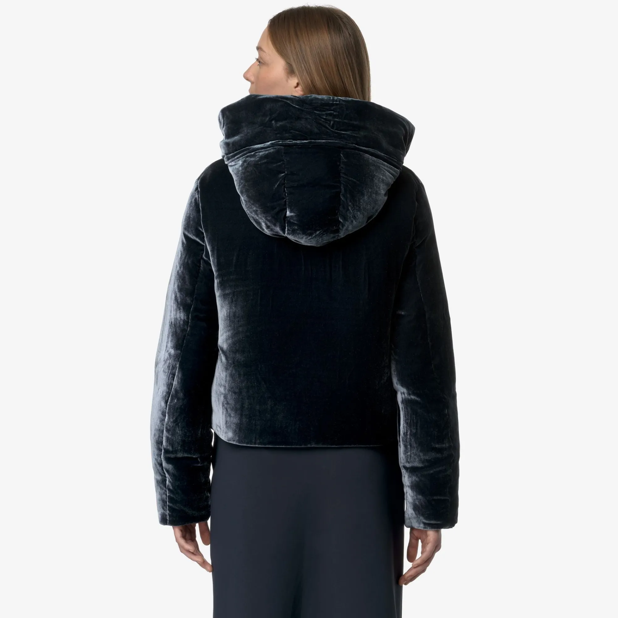 Donna K-Way Giacche Corte^BRIEN VELVET THERMO REVERSIBLE