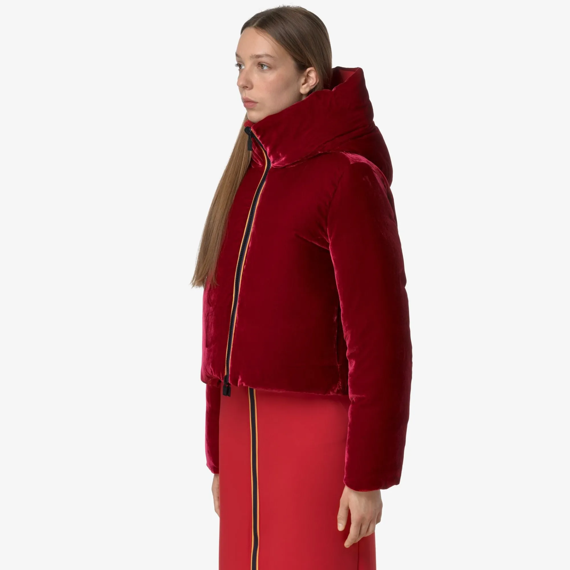 Donna K-Way Giacche Corte^BRIEN VELVET THERMO REVERSIBLE