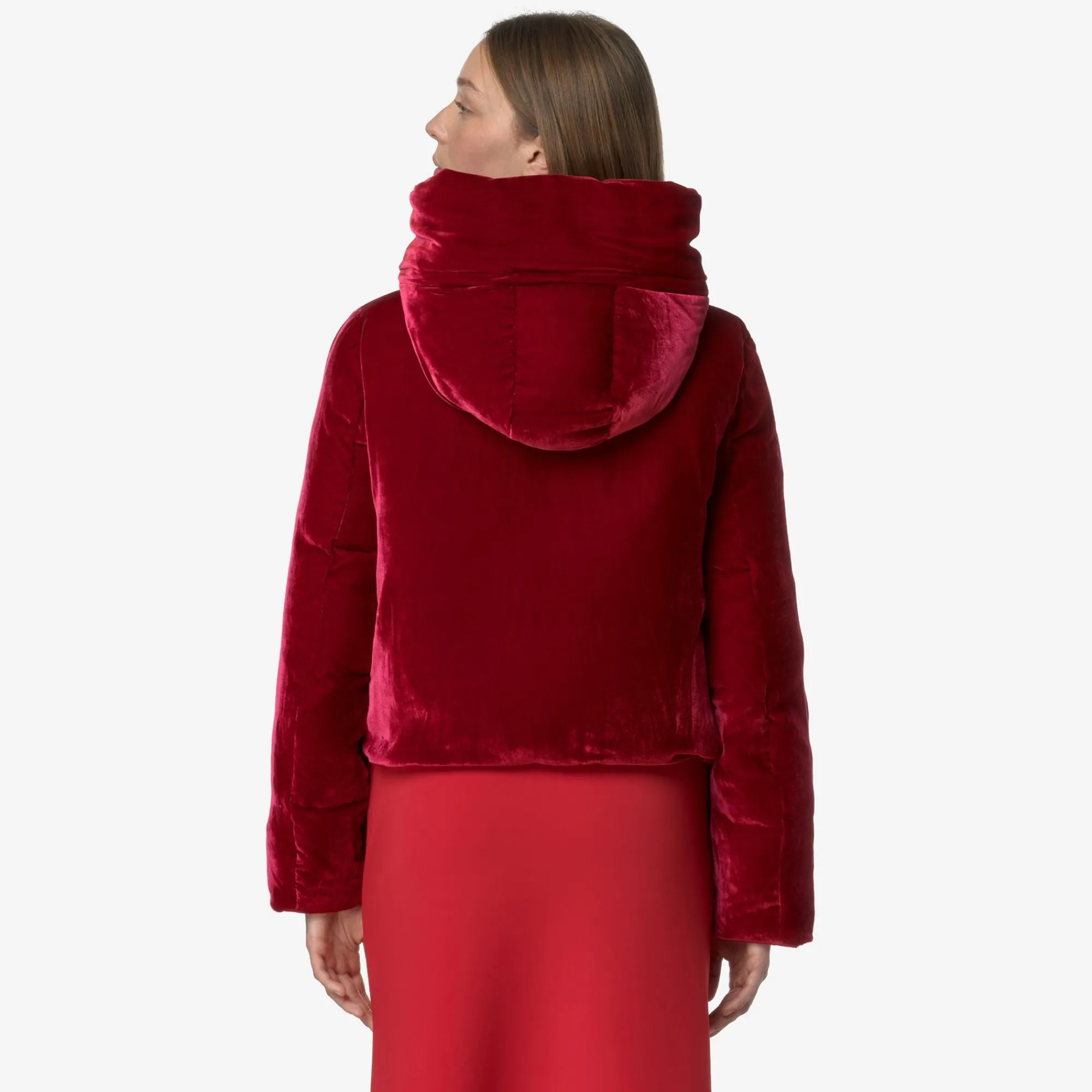 Donna K-Way Giacche Corte^BRIEN VELVET THERMO REVERSIBLE