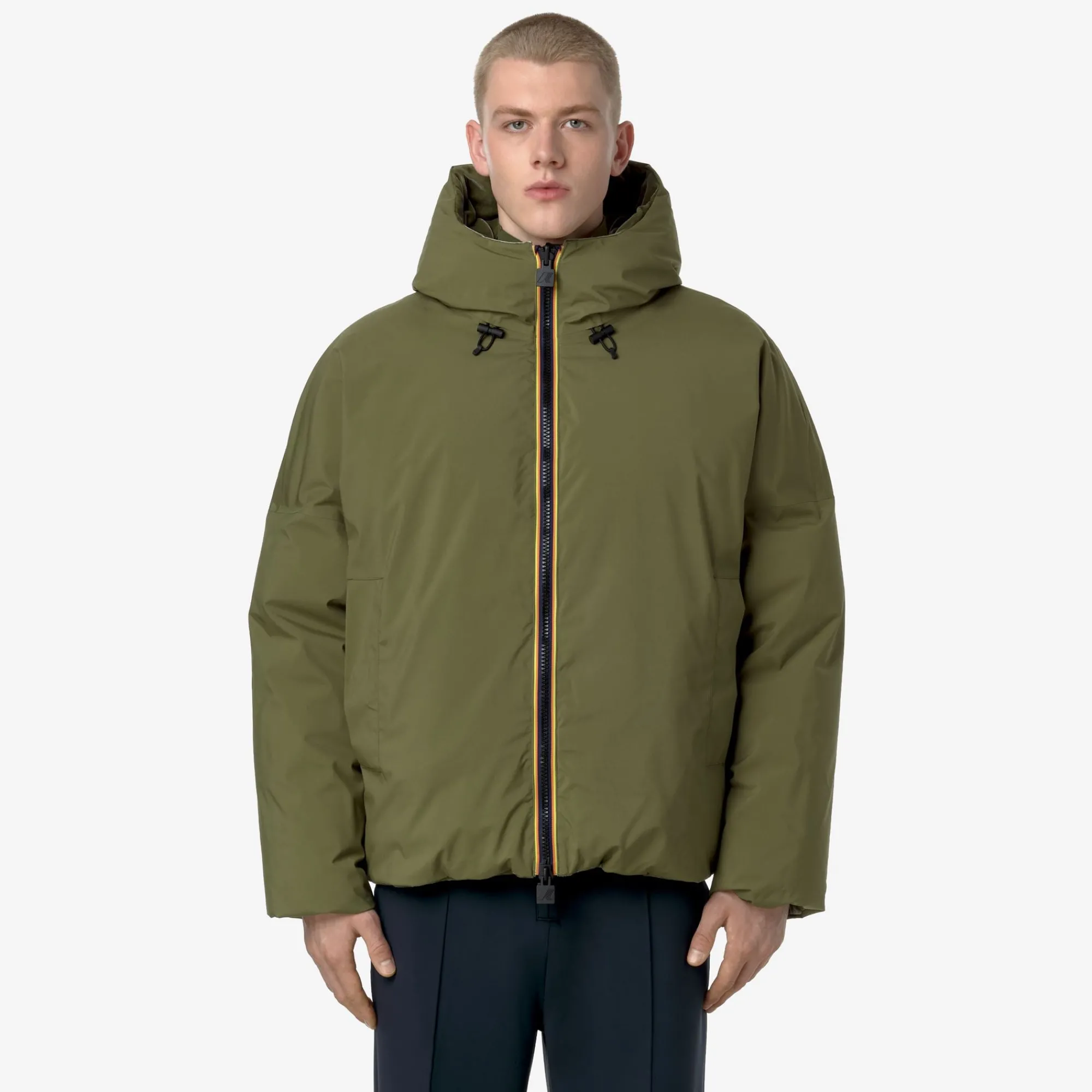 Uomo K-Way Giacche Corte^CLAUDER VELVET THERMO REVERSIBLE
