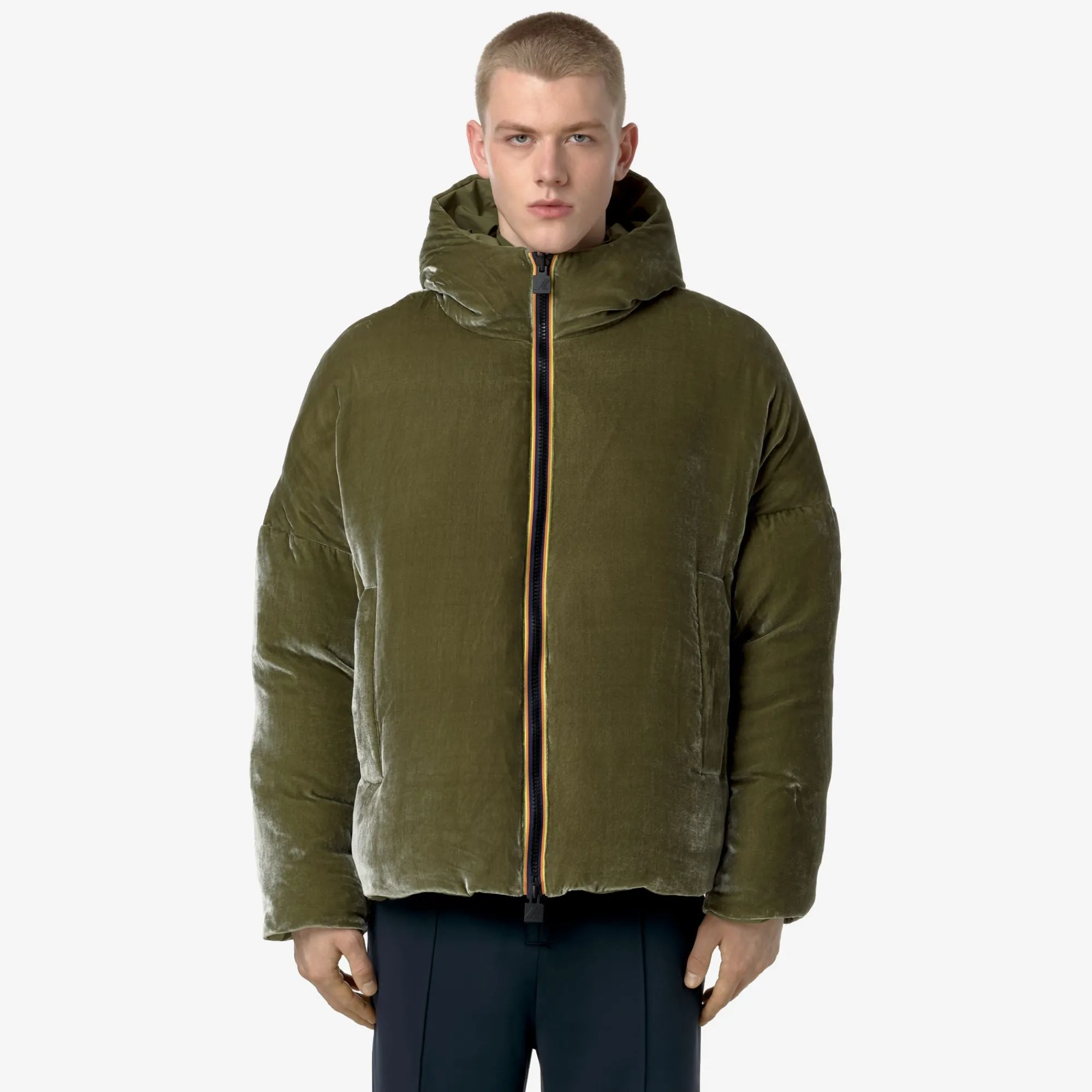 Uomo K-Way Giacche Corte^CLAUDER VELVET THERMO REVERSIBLE