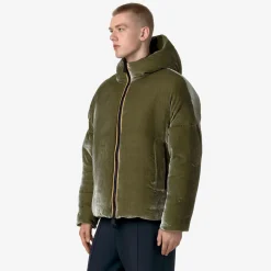 Uomo K-Way Giacche Corte^CLAUDER VELVET THERMO REVERSIBLE