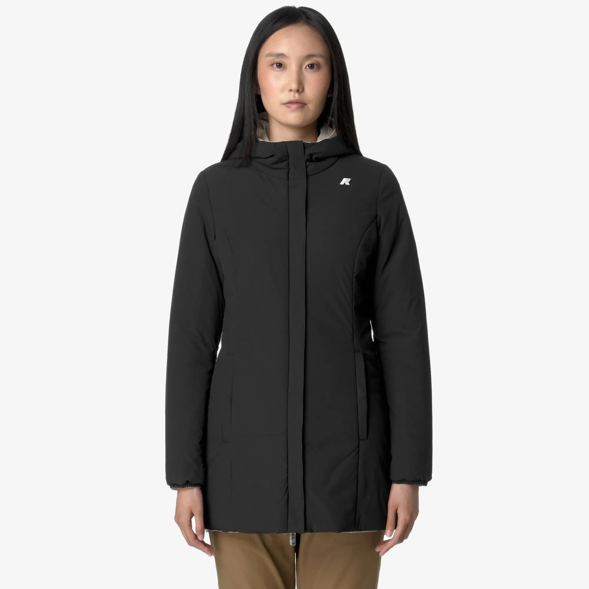 Donna K-Way Piumini E Giacche Lunghe^DENISE ST WARM REVERSIBLE