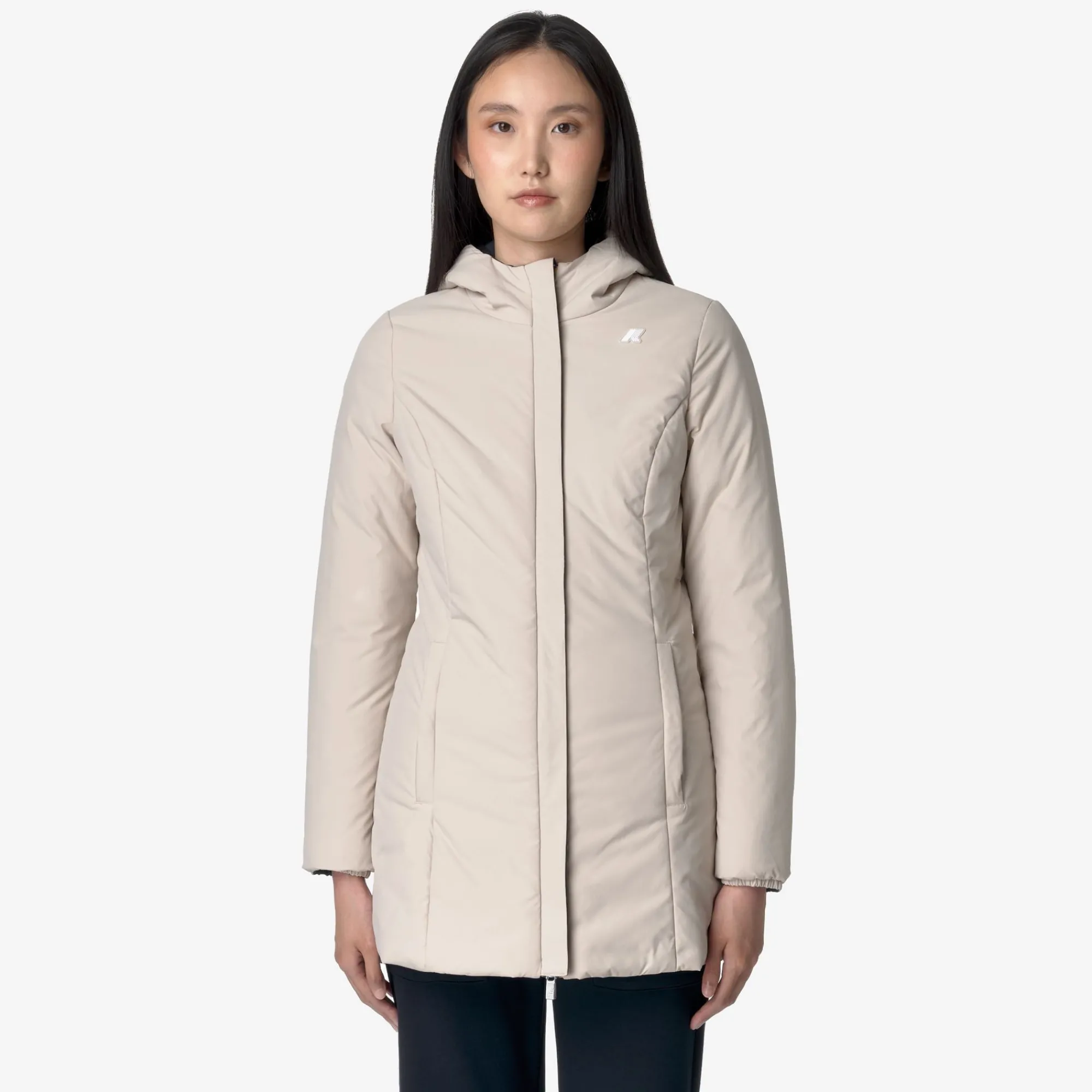 Donna K-Way Piumini E Giacche Lunghe^DENISE ST WARM REVERSIBLE