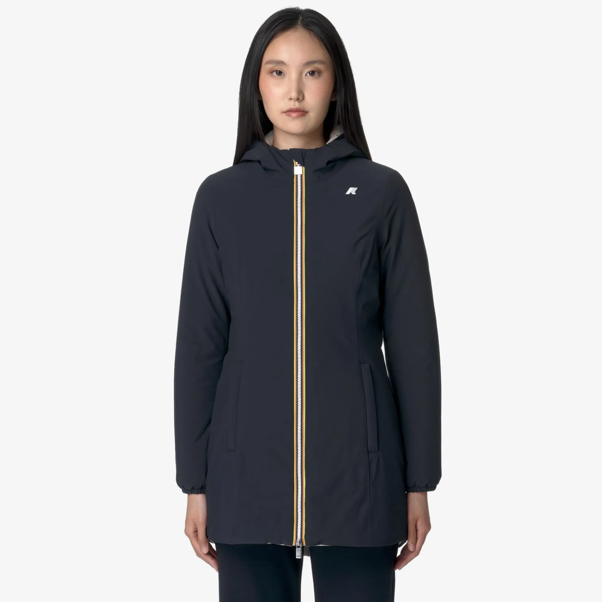 Donna K-Way Piumini E Giacche Lunghe^DENISE ST WARM REVERSIBLE