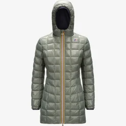Donna K-Way Piumini E Giacche Lunghe^DENISE THERMO PLUS.2 REVERSIBLE