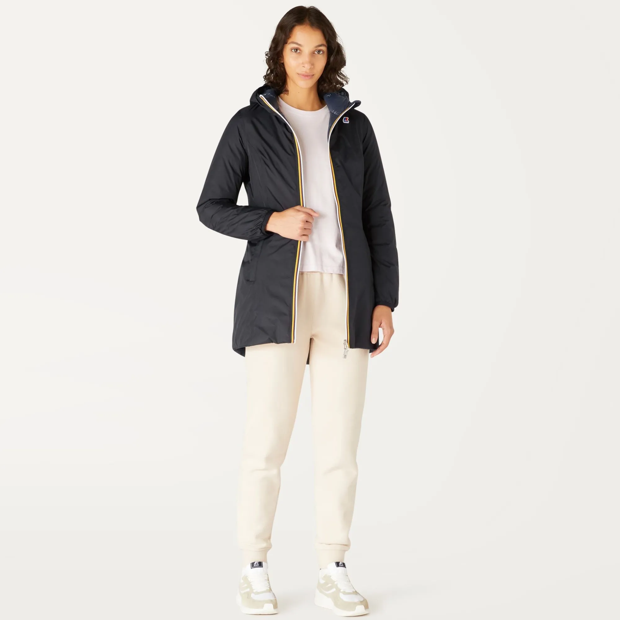 Donna K-Way Piumini E Giacche Lunghe^DENISE THERMO PLUS.2 REVERSIBLE