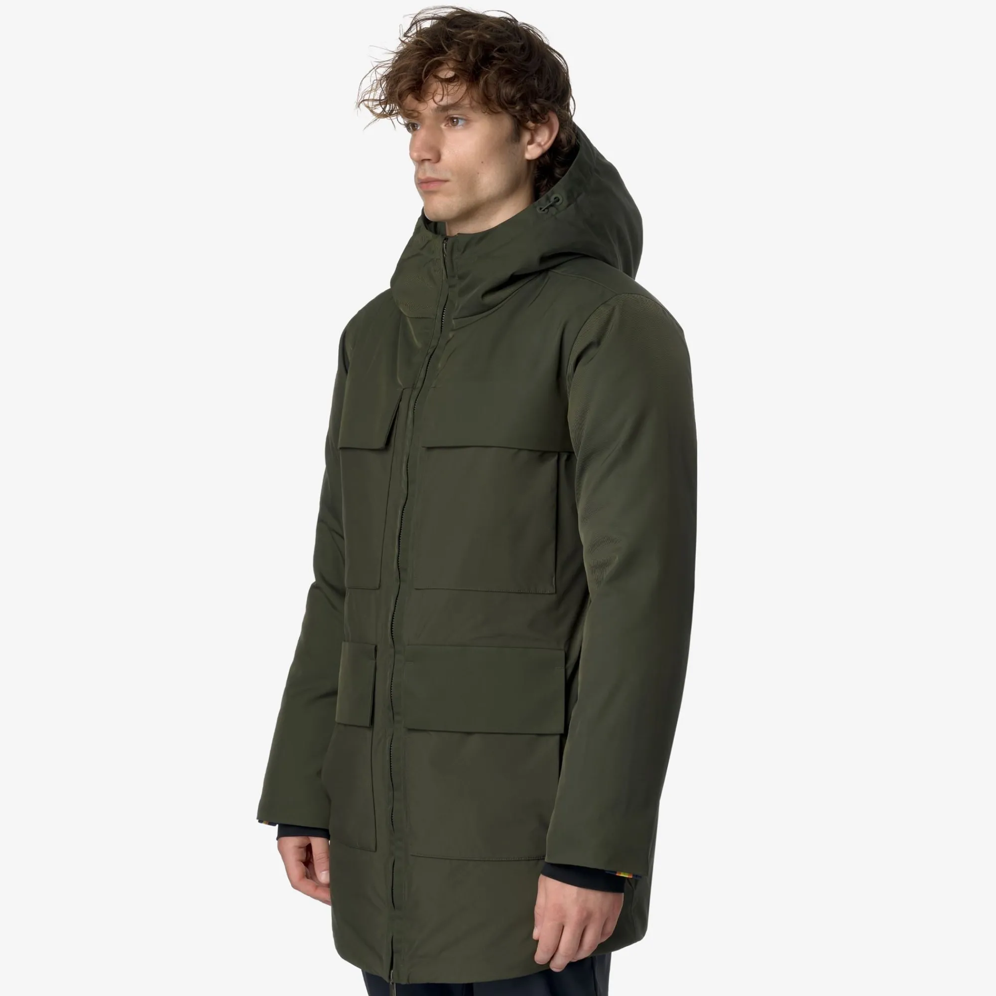 Uomo K-Way Piumini E Giacche Lunghe^HODEL FABRIC MIX