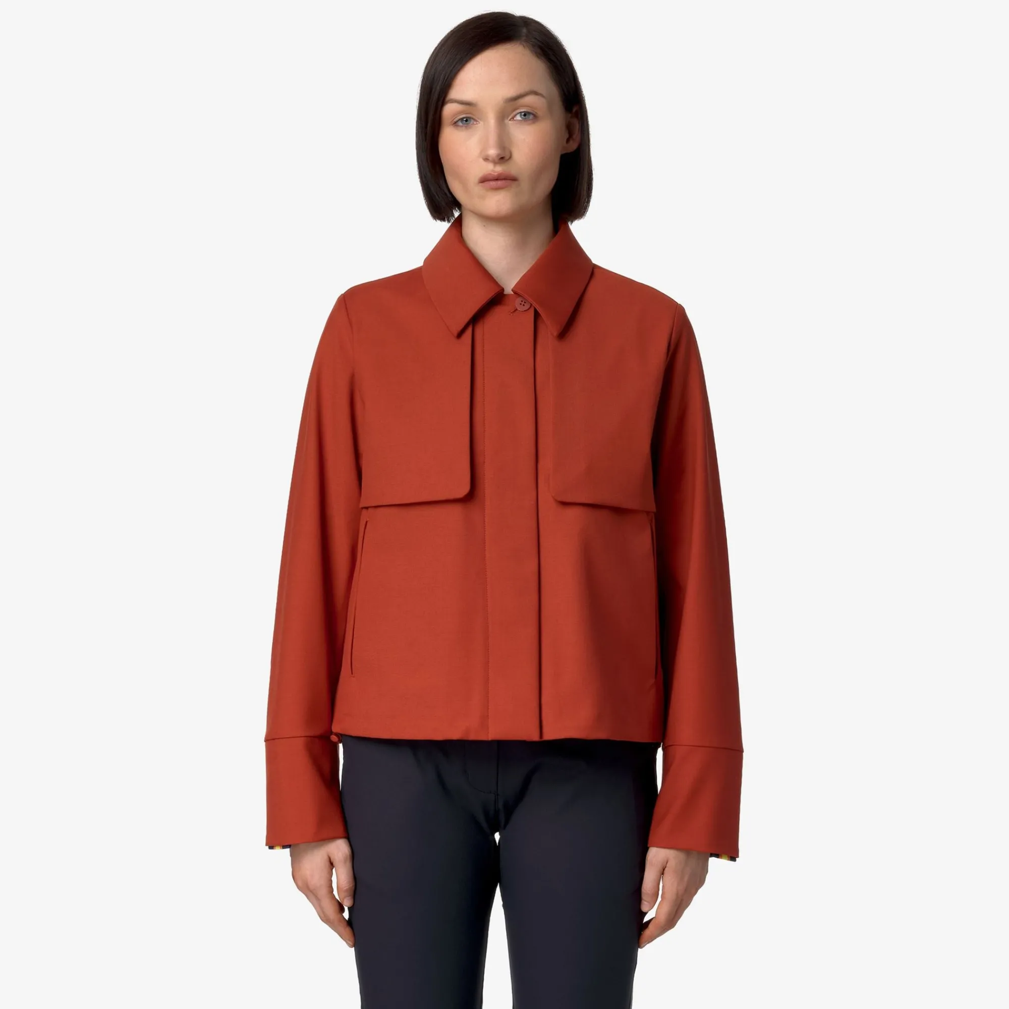 Donna K-Way Giacche Corte^ISARTHE TECH WOOL BLEND