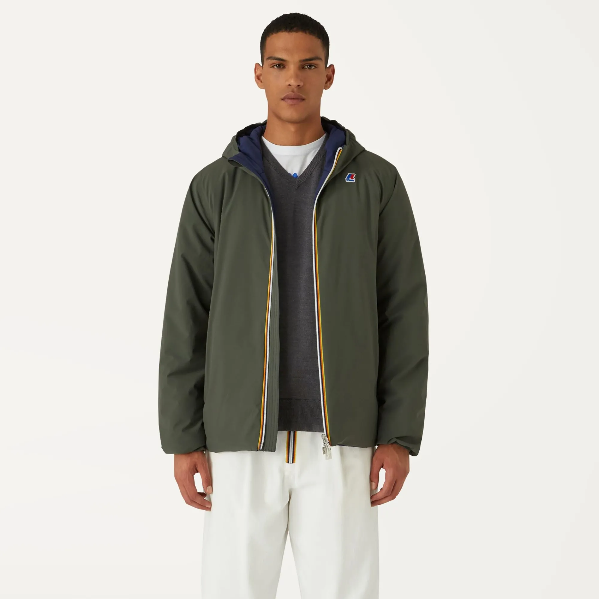 Uomo K-Way Giacche Corte^JACQUES WARM REVERSIBLE