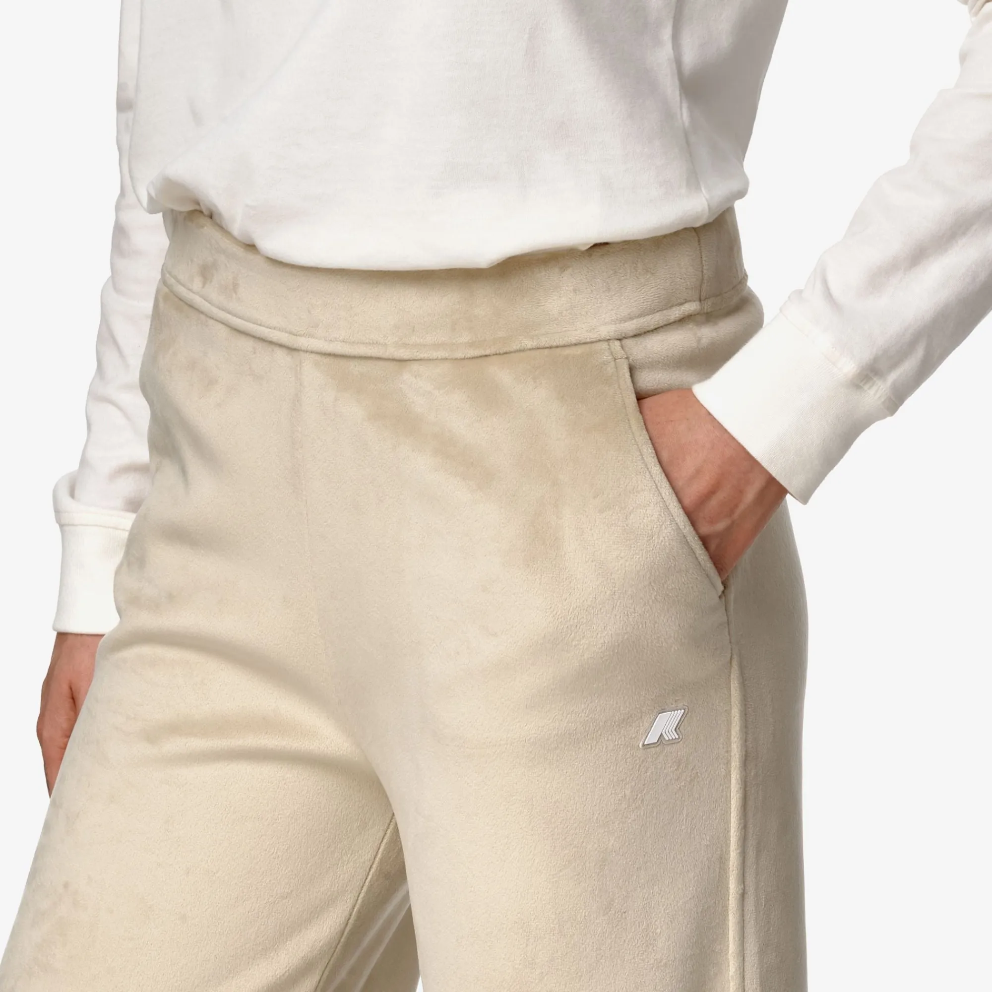 Donna K-Way Pantaloni^JENNY VELOUR POLAR