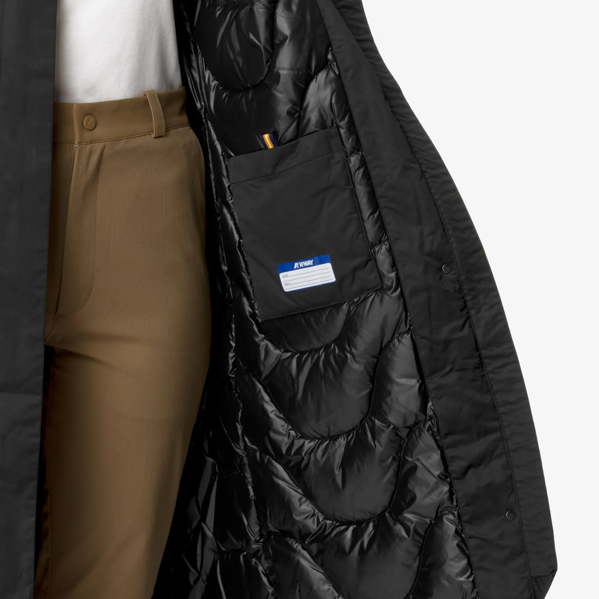 Donna K-Way Piumini E Giacche Lunghe^KALISI SATIN THERMO