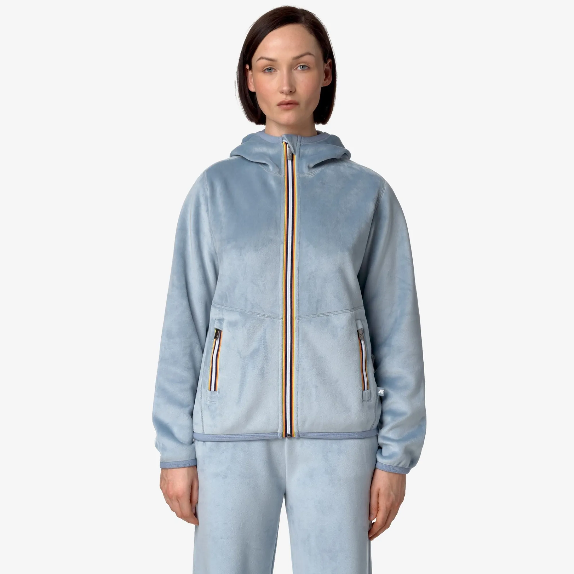 Donna K-Way Felpe^LILY VELOUR POLAR REVERSIBLE