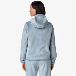 Donna K-Way Felpe^LILY VELOUR POLAR REVERSIBLE