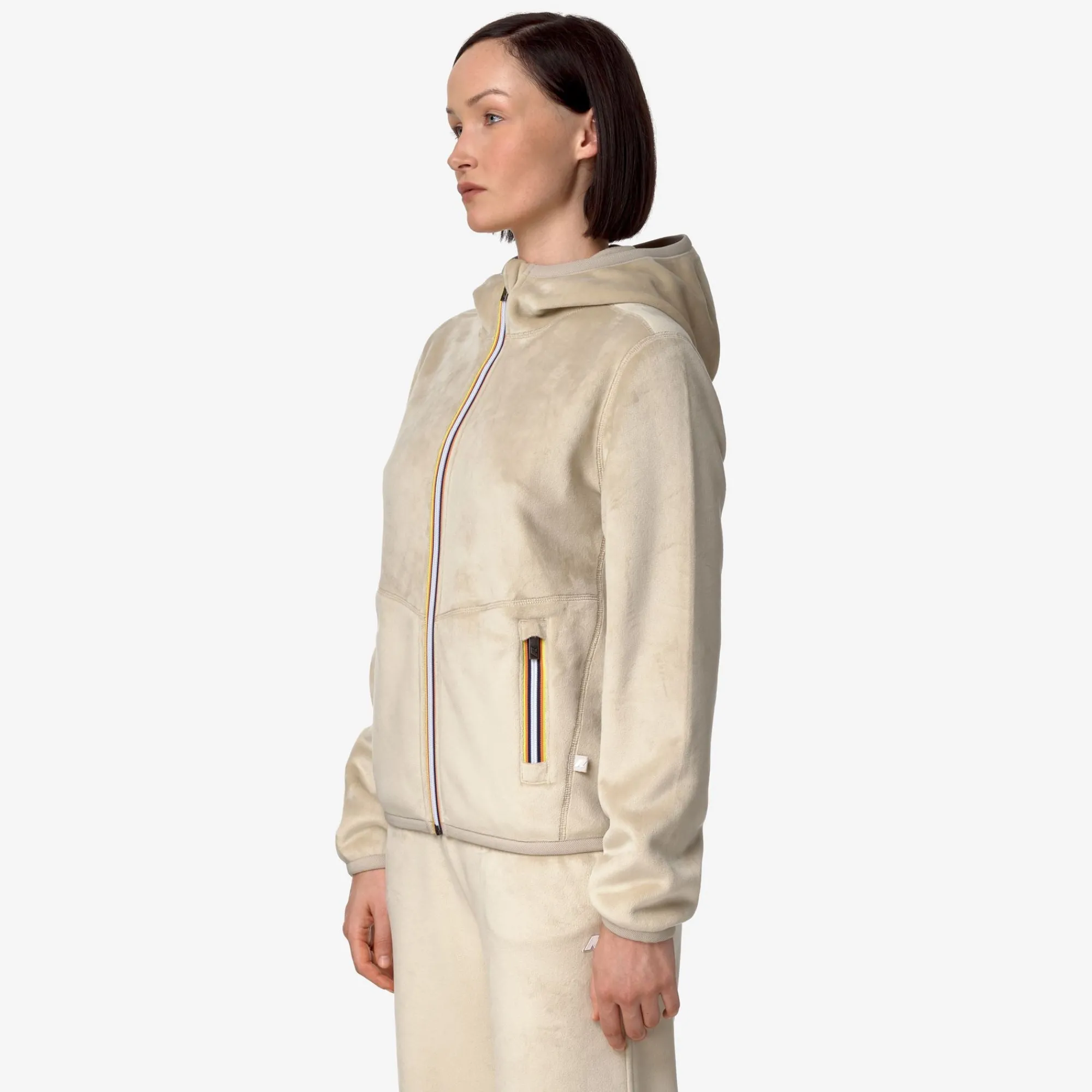 Donna K-Way Felpe^LILY VELOUR POLAR REVERSIBLE