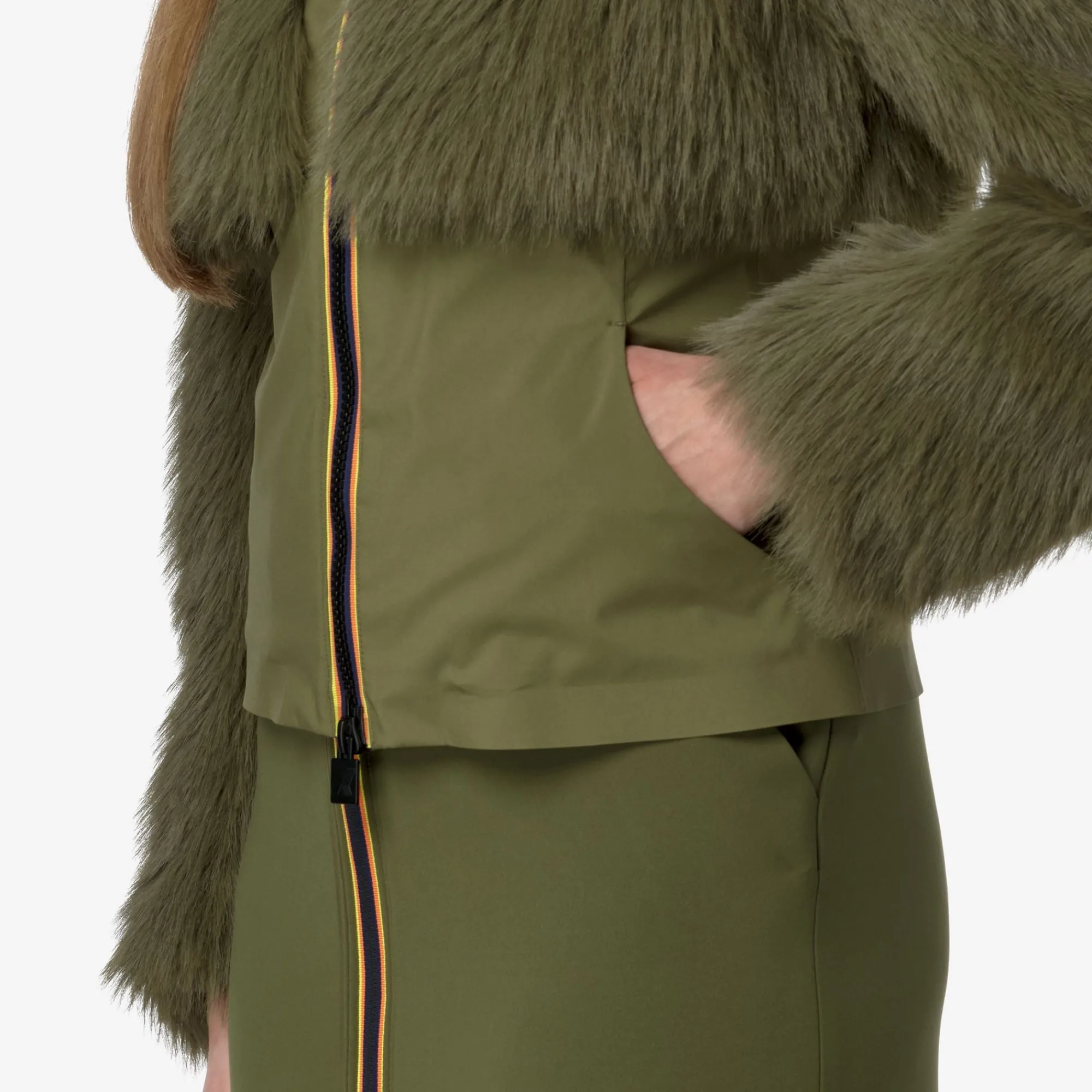 Donna K-Way Giacche Corte^MEL ECO FUR BONDED