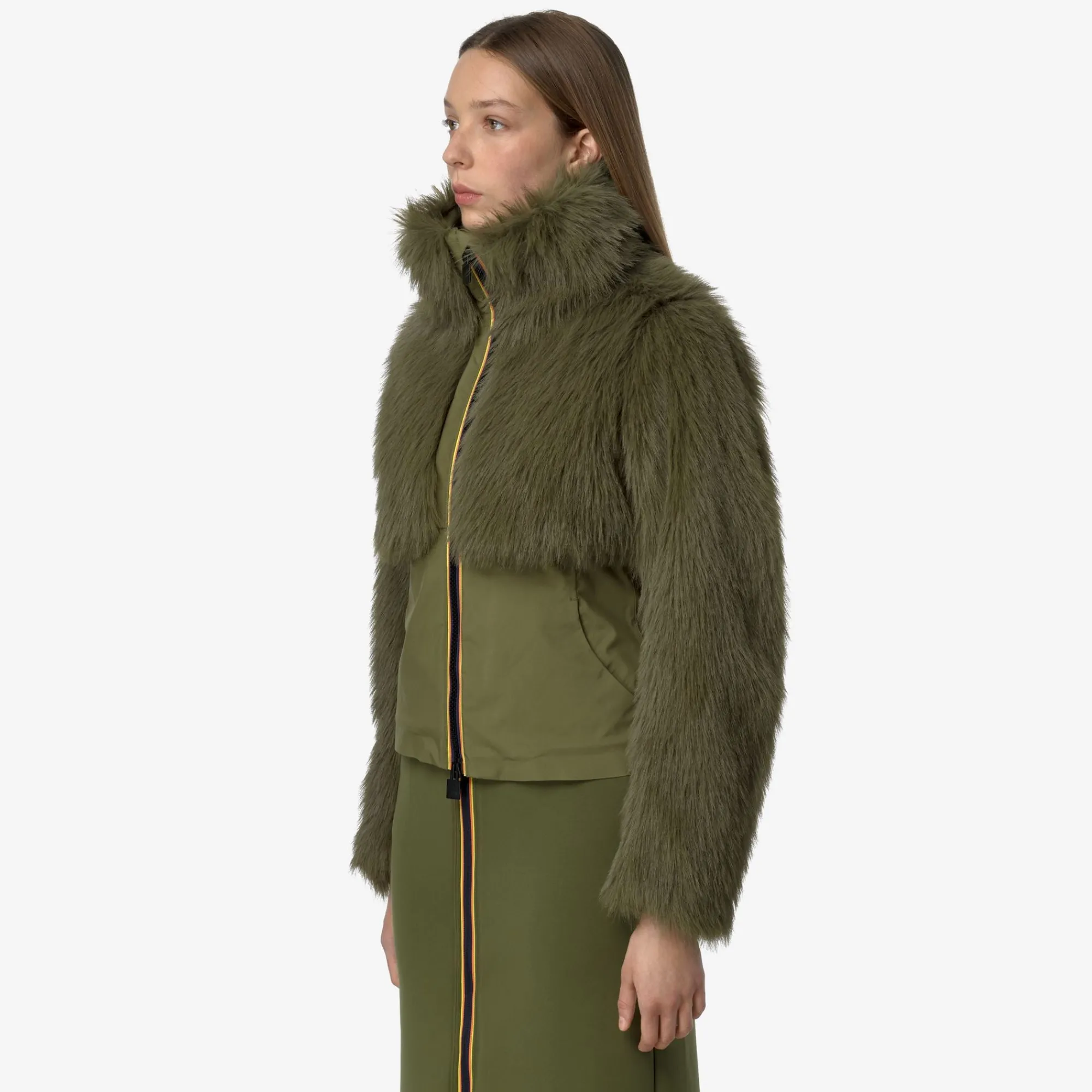 Donna K-Way Giacche Corte^MEL ECO FUR BONDED
