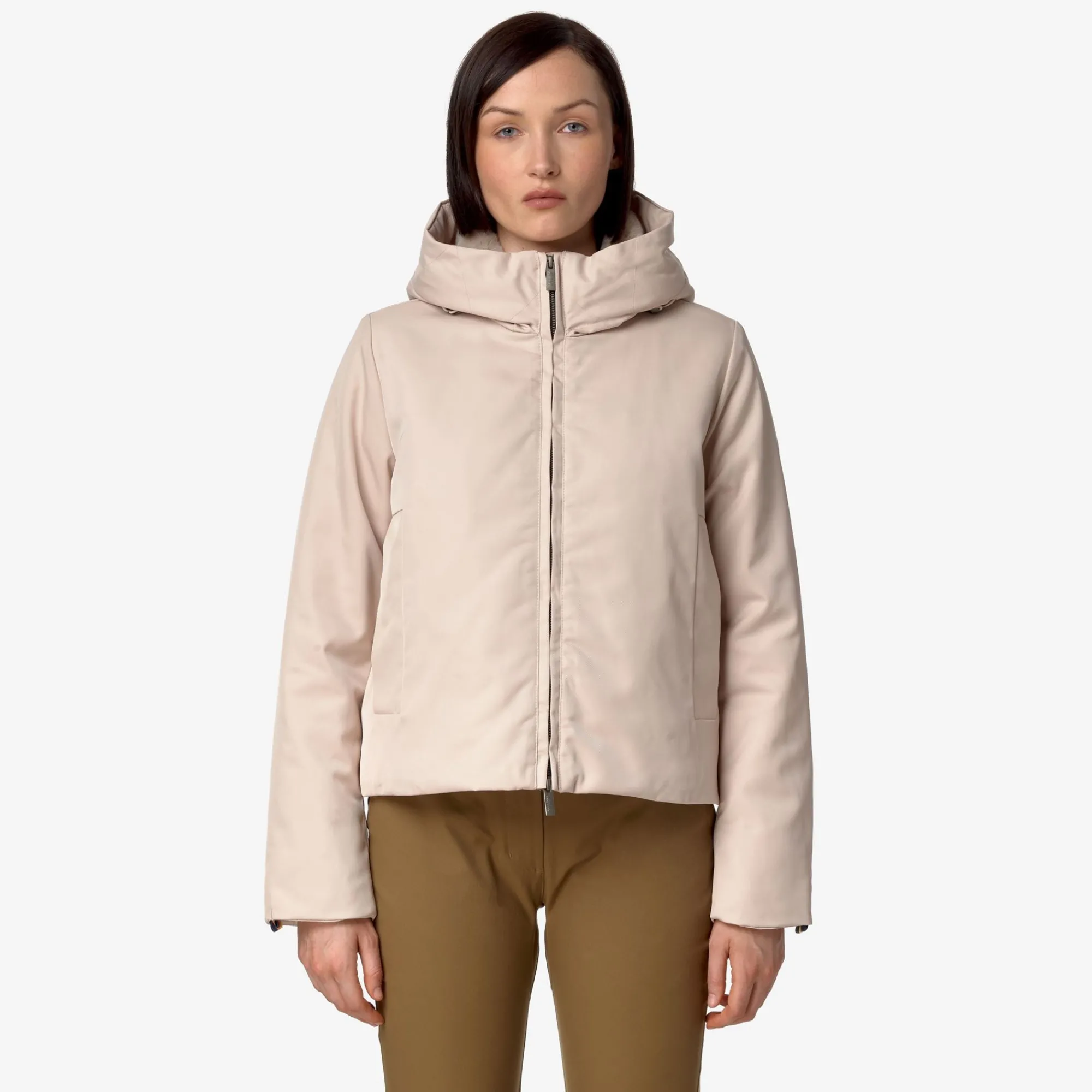 Donna K-Way Giacche Corte^OLGA TWILL FUR
