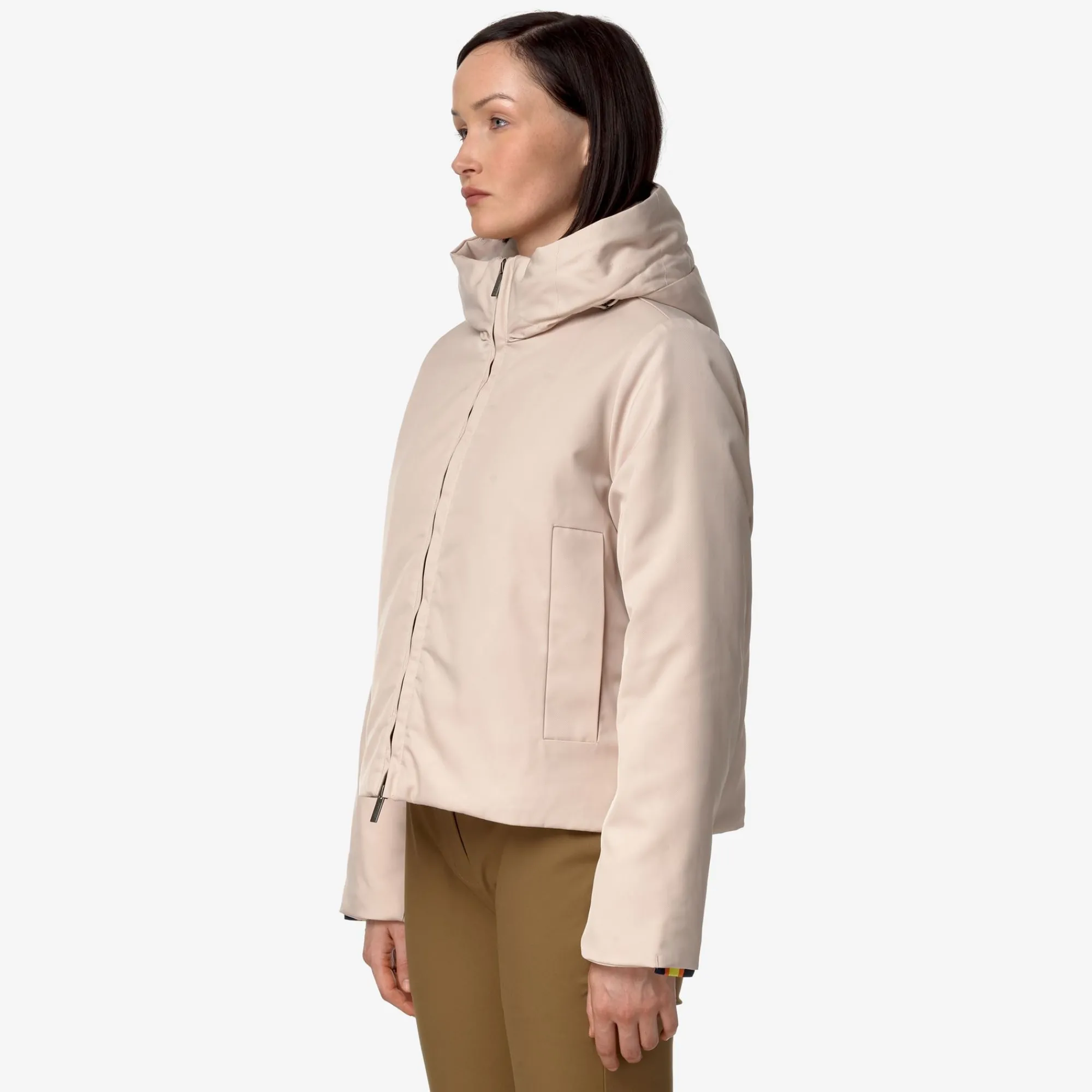 Donna K-Way Giacche Corte^OLGA TWILL FUR