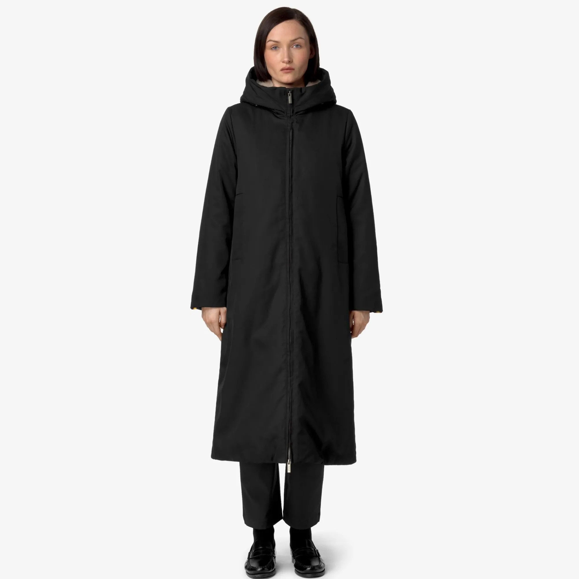 Donna K-Way Piumini E Giacche Lunghe^OLLER TWILL FUR