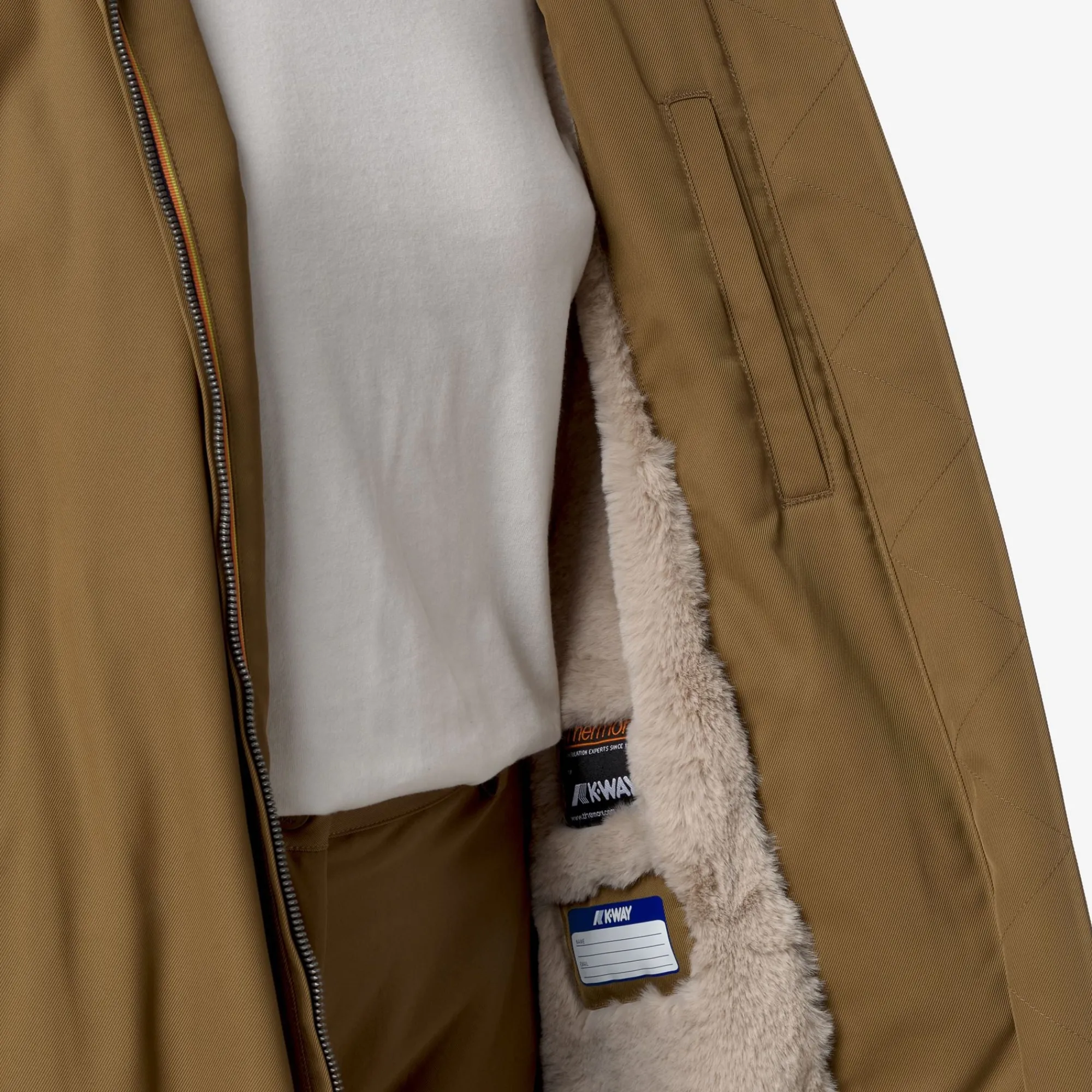 Donna K-Way Piumini E Giacche Lunghe^OLLER TWILL FUR