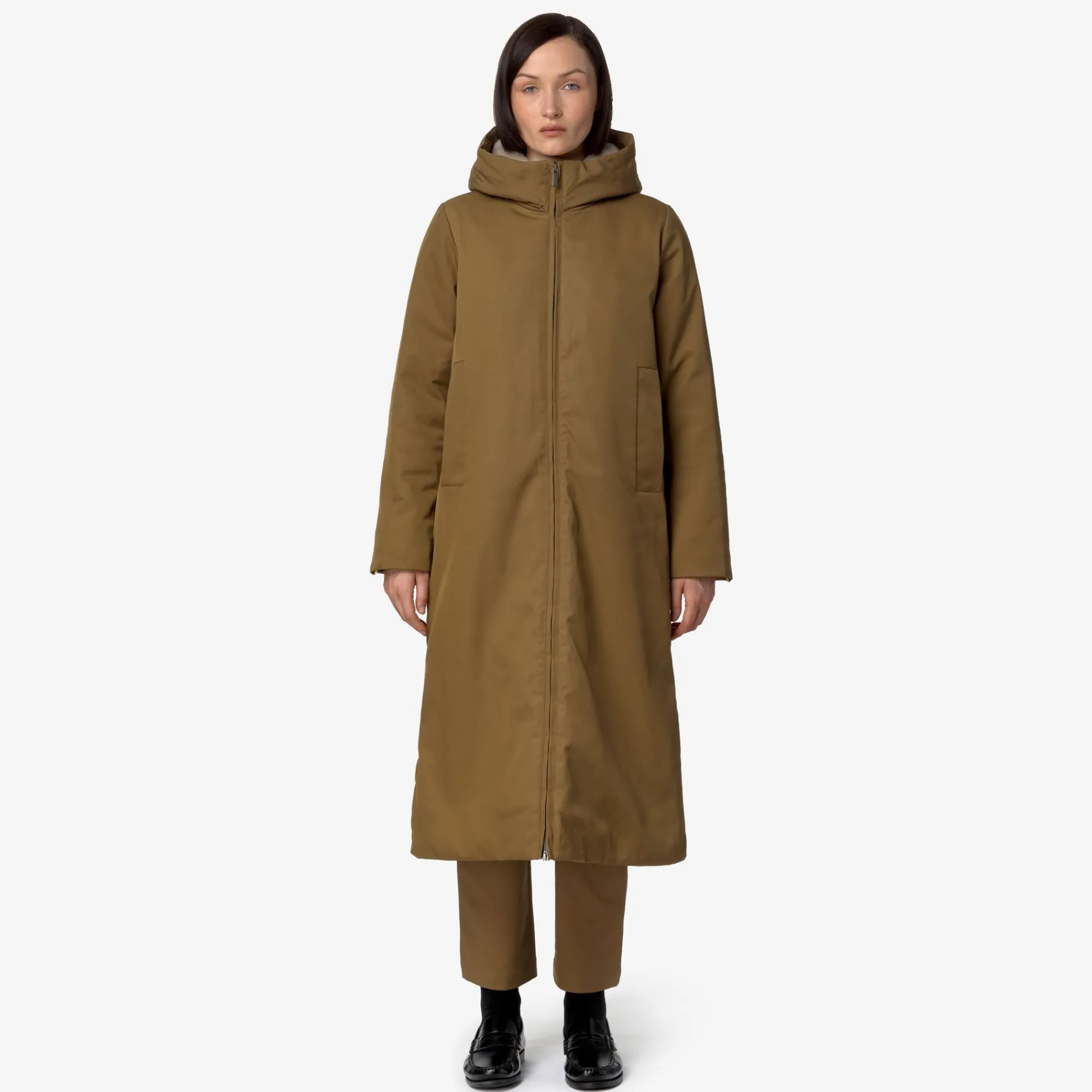 Donna K-Way Piumini E Giacche Lunghe^OLLER TWILL FUR