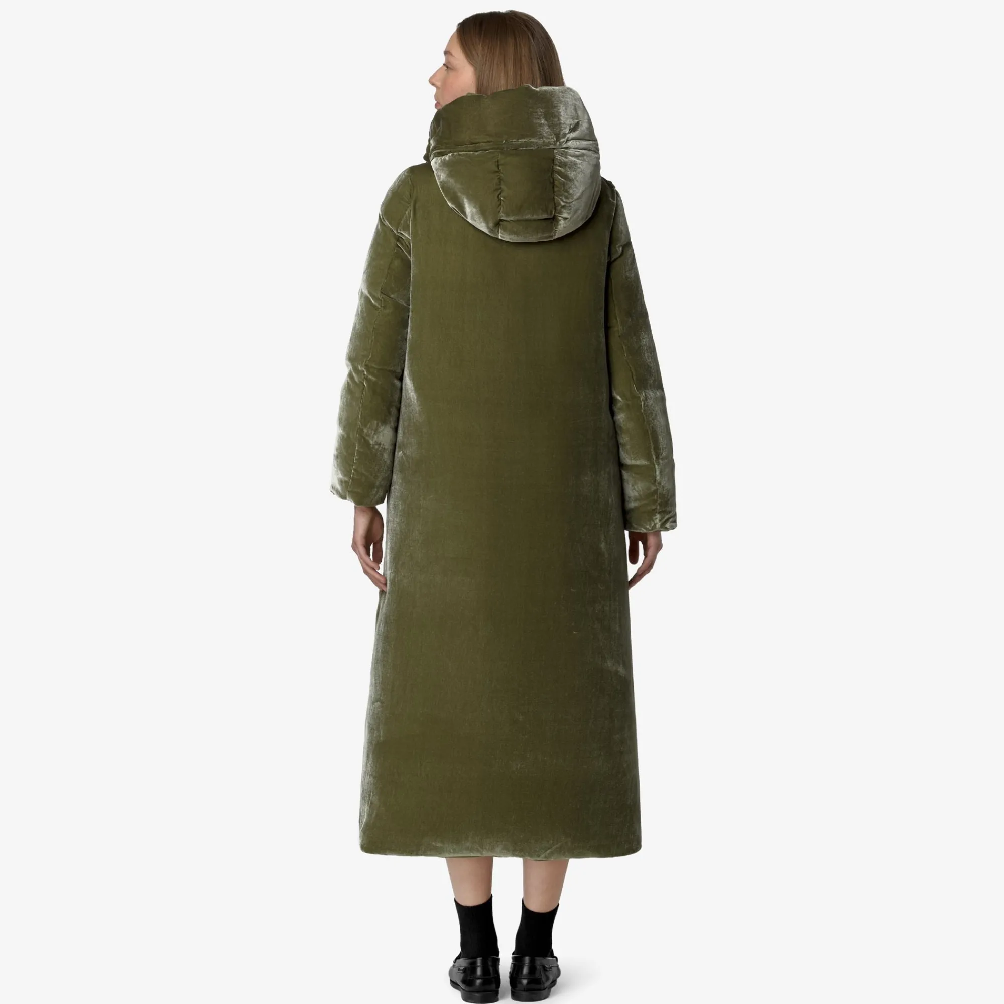 Donna K-Way Piumini E Giacche Lunghe^ORLEN VELVET THERMO REVERSIBLE