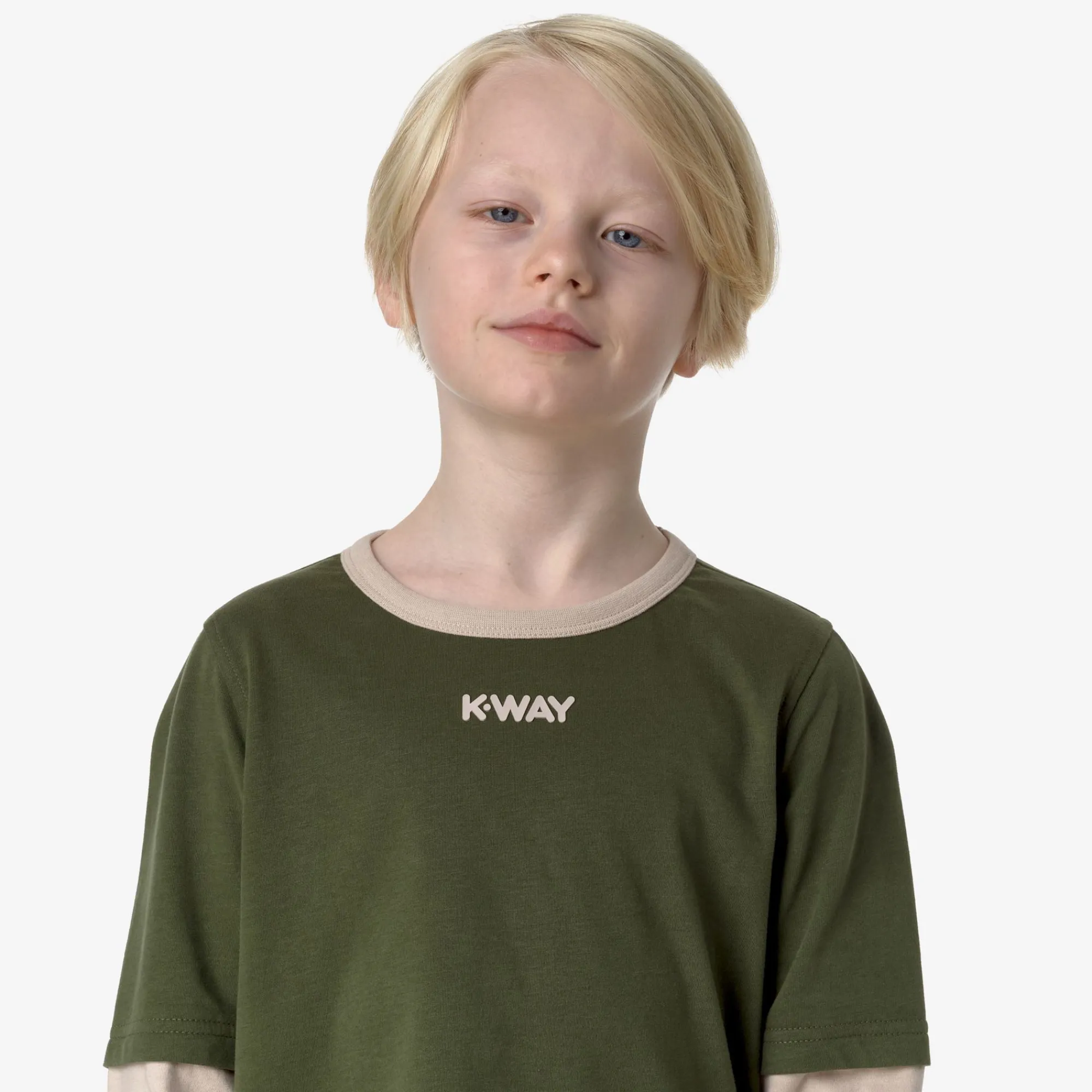 K-Way T-shirt^P. ELMERINE PEACH REVERSIBLE SLEEVES