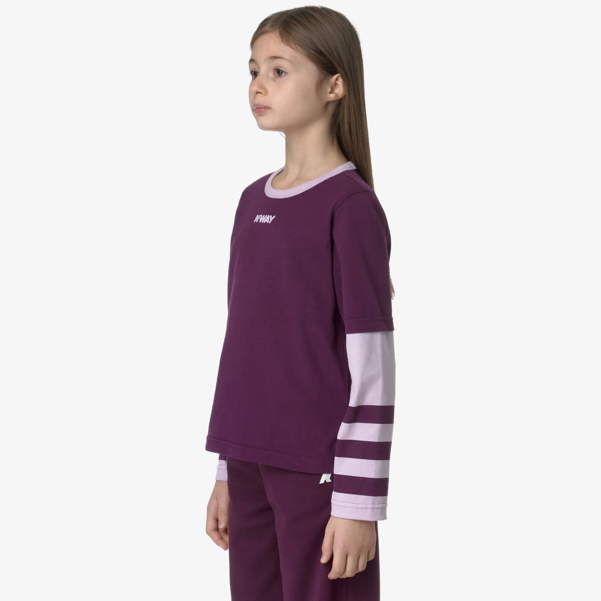 K-Way T-shirt^P. ELMERINE PEACH REVERSIBLE SLEEVES