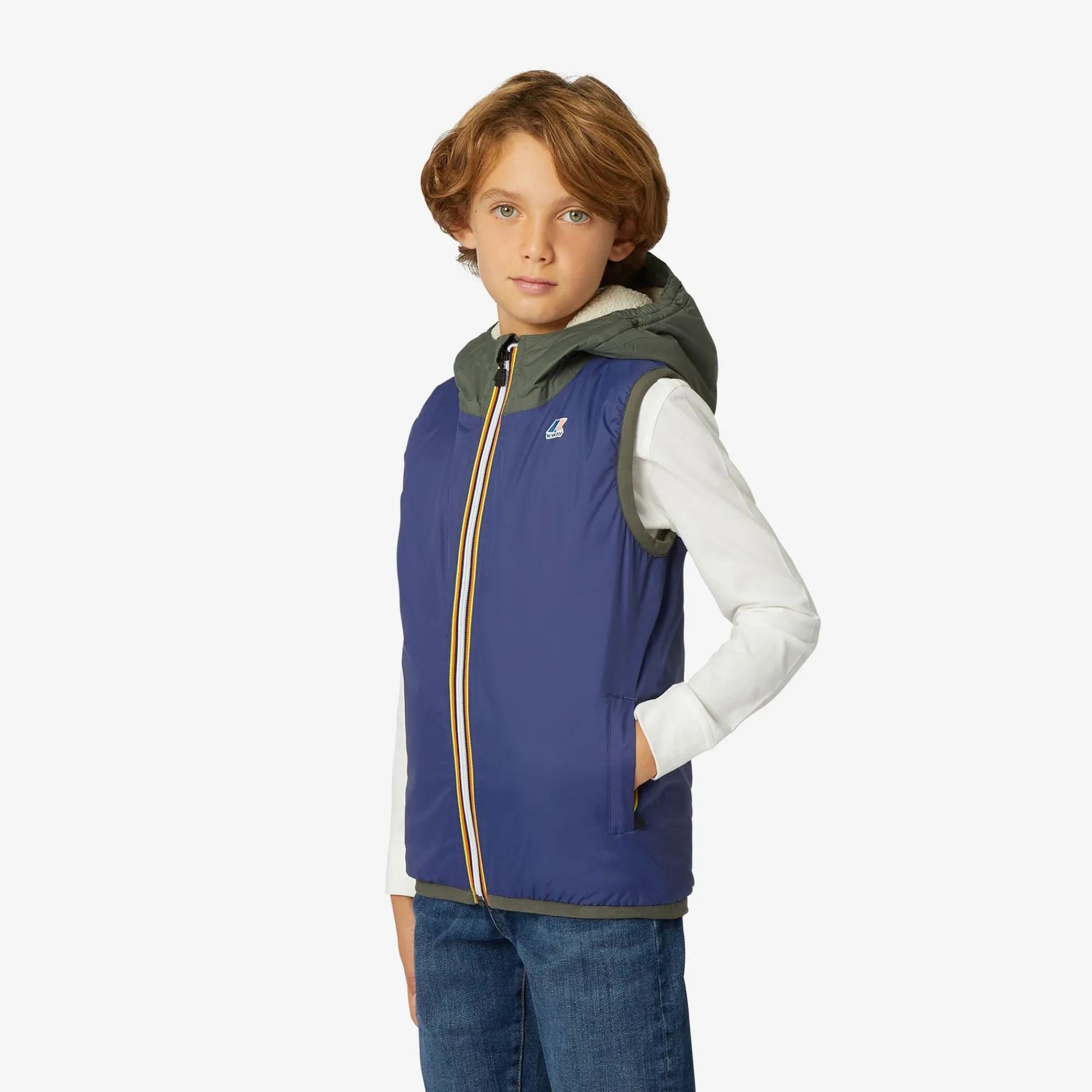 K-Way Gilet|Le Vrai Classiche^P. LE VRAI 3.0 ORLAN ORSETTO