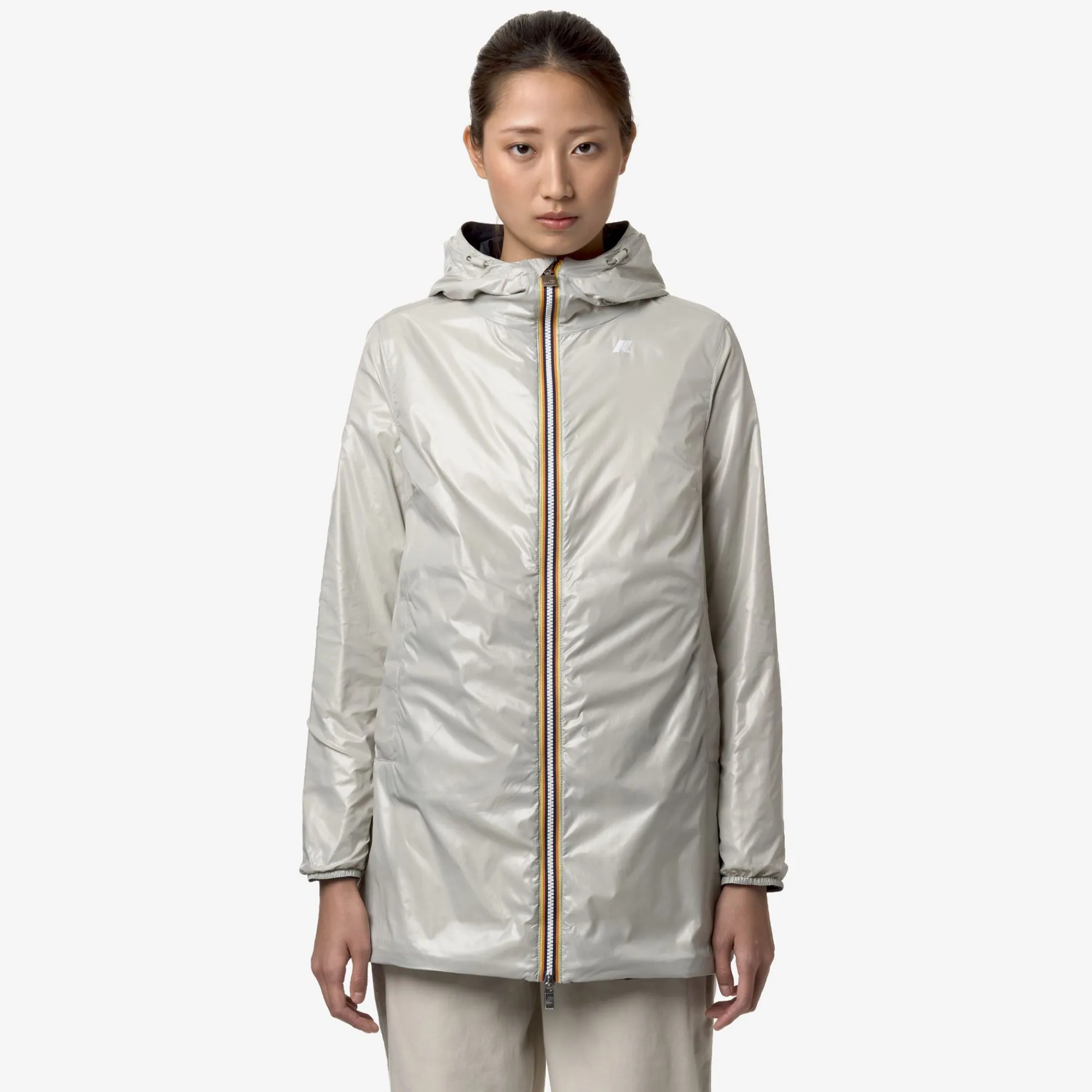 Donna K-Way Piumini E Giacche Lunghe^SOPHIE PLUS.2 REVERSIBLE