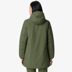 Donna K-Way Piumini E Giacche Lunghe^SOPHIE ST THERMO REVERSIBLE