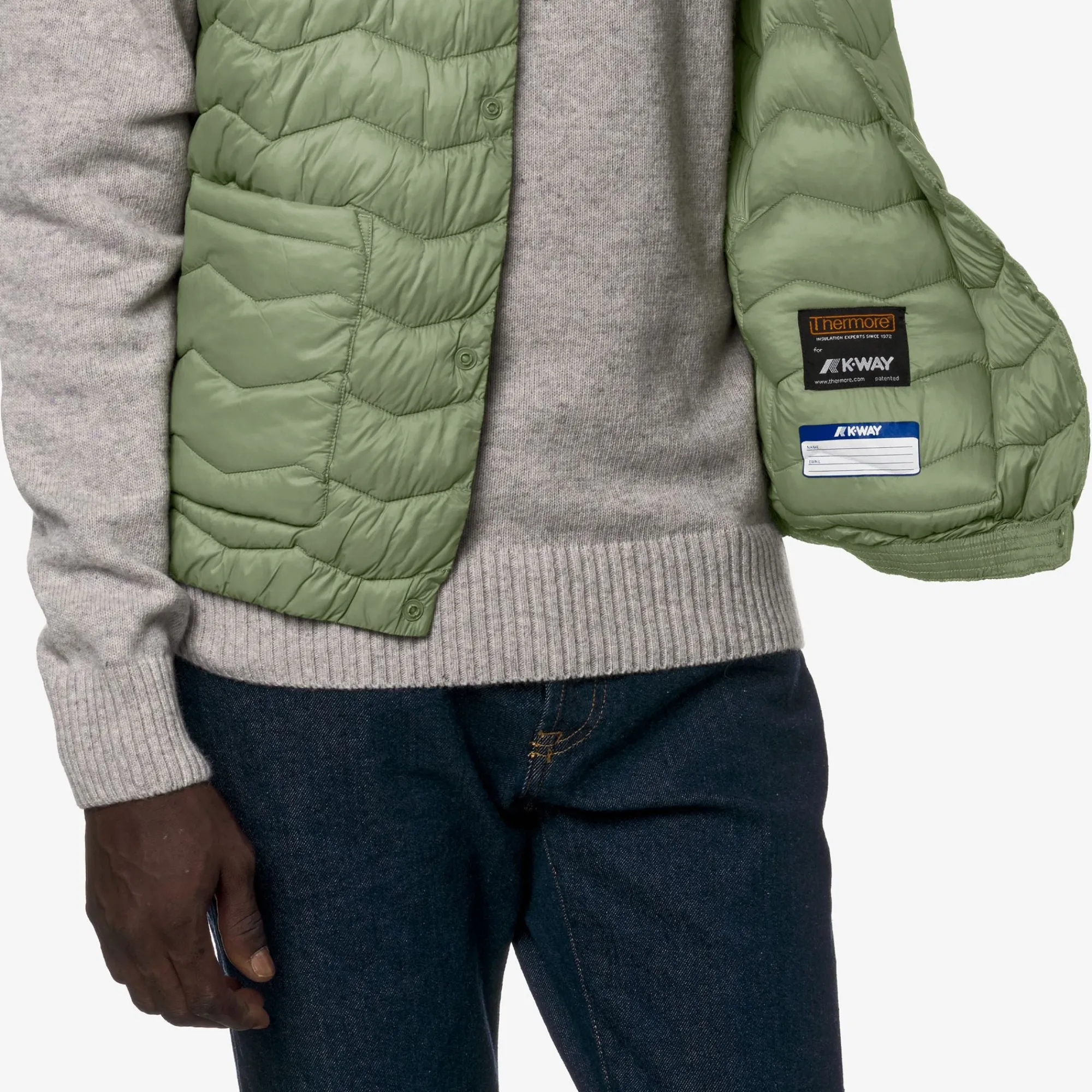Uomo K-Way Gilet^VALTY QUILTED WARM
